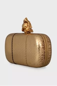 Leather Skull clutch