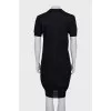 Black dress with a relief pattern