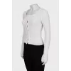 White cardigan with buttons