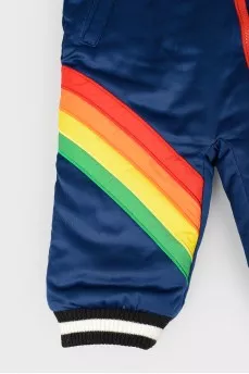 A jumpsuit with a print in the form of a rainbow