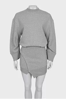 Gray dress with tag