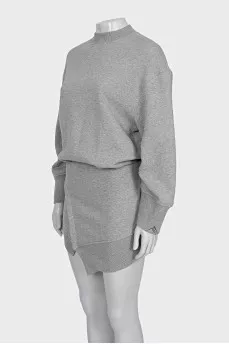 Gray dress with tag