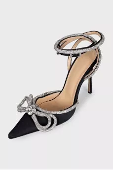 Slingbacks with rhinestones