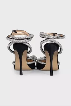 Slingbacks with rhinestones