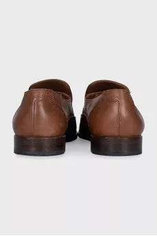 Men's brogues with perforated leather