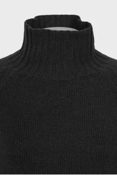 Green wool and cashmere sweater