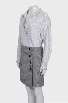 Button-down combination dress