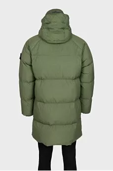 Men's green down jacket