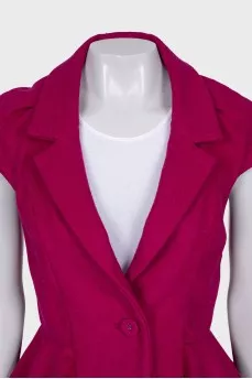 Вовняний жилет приталеного крою
