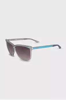 Sunglasses with blue temples
