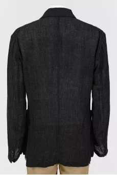 Melange double-breasted jacket