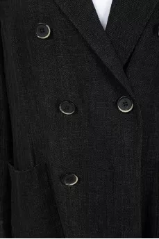 Melange double-breasted jacket