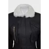 Insulated leather jacket