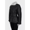 Insulated leather jacket