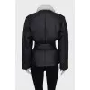 Insulated leather jacket