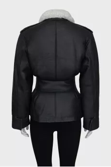 Insulated leather jacket