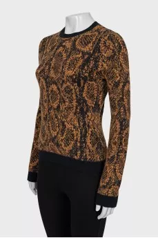Printed jumper with tag