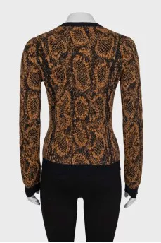 Printed jumper with tag