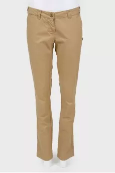 Low waist straight trousers