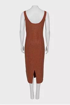 Brown dress with rhinestones