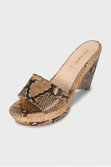 Snakeskin sandals