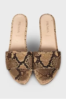 Snakeskin sandals