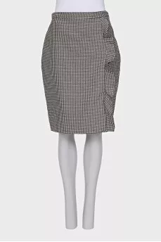 Black and white printed skirt