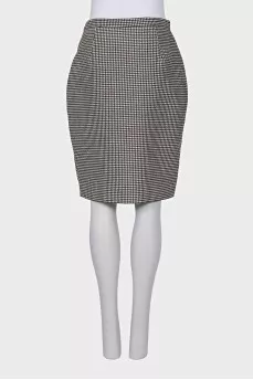 Black and white printed skirt