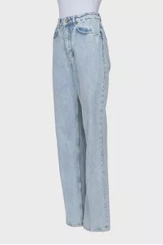 Light blue straight fit jeans
