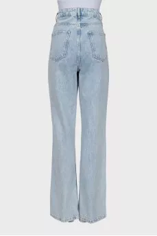 Light blue straight fit jeans