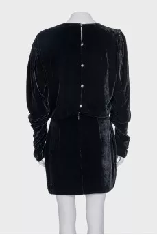 Black dress with sequins and rhinestones
