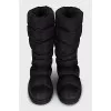 Quilted textile boots