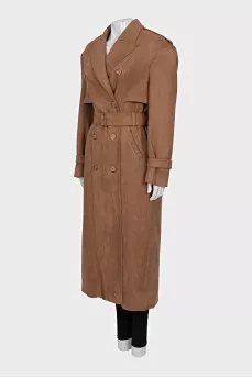 Straight buttoned coat