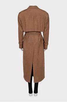 Straight buttoned coat