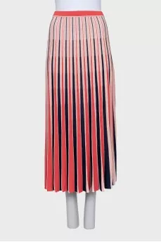Multicolor striped skirt