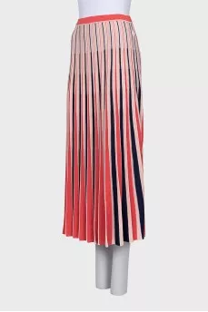 Multicolor striped skirt