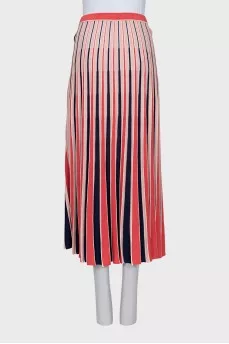 Multicolor striped skirt