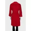 Red wool coat