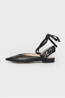 Low-heeled lace-up sandals Sandro