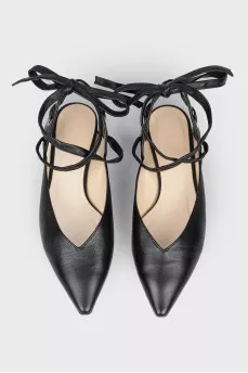 Low-heeled lace-up sandals Sandro