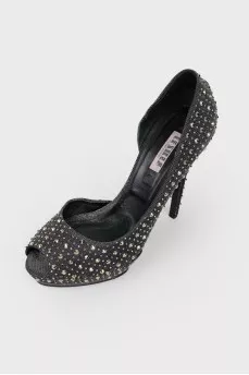 LeSilla pumps in black and gold