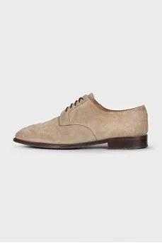 Men's suede square toe shoes