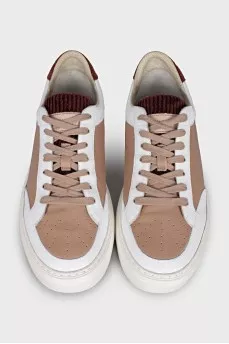 Мужские двухцветные кеды с перфорацией