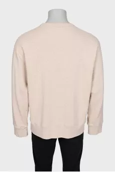Men's beige sweatshirt
