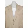 Men's beige wool jacket
