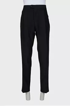 Men's black suit with trousers