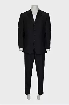 Men's black suit with trousers