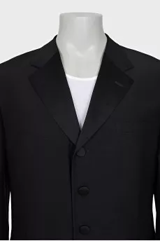Men's black suit with trousers