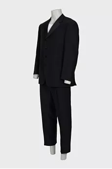 Men's black suit with trousers