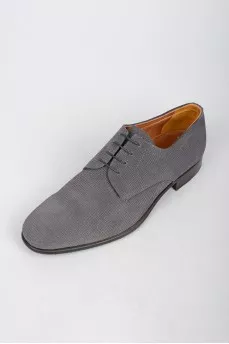 Gray men's nubuck shoes